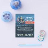 Moderne Huis Schoonmaak Dienst Huishoudelijke Hulp Flyer (Enkel)