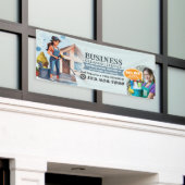 Moderne Huis Schoonmaak Dienst Huishouding Spandoek (Buitenkant Gebouw)