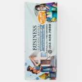 Moderne Huis Schoonmaak Dienst Huishouding Spandoek (Verticaal)