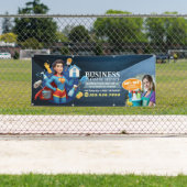 Moderne Huis Schoonmaak Dienst Huishouding Spandoek (Insitu)