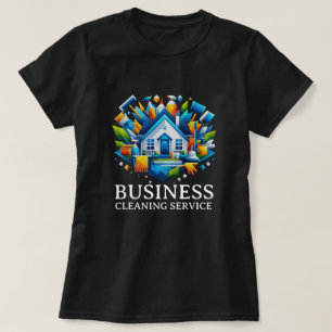 Moderne Huis Schoonmaak Dienst Huishouding T-shirt