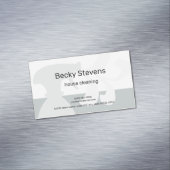Moderne Huis Schoonmaak Eenvoudige Grijze Spray Fl Magnetisch Visitekaartje (Voorbeeld)