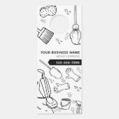 Moderne Huis Schoonmaak Huishoudelijke Janitorial Deurhanger (Voorkant)