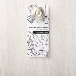 Moderne Huis Schoonmaak Huishoudelijke Janitorial Deurhanger