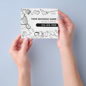 Moderne Huis Schoonmaak Huishoudelijke Janitorial Flyer (Hand)