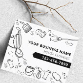 Moderne Huis Schoonmaak Huishoudelijke Janitorial Flyer