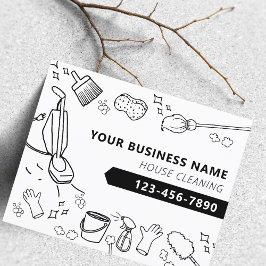 Moderne Huis Schoonmaak Huishoudelijke Janitorial Flyer