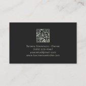 Moderne huis schoonmaakdienst QR-code Visitekaartje (Achterkant)