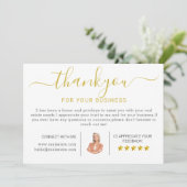 Moderne Huis Verwarming Bedankt Kaarten (Staand voorkant)