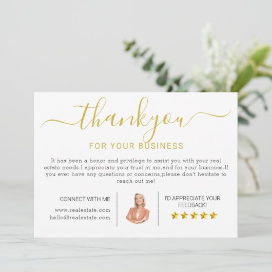 Moderne Huis Verwarming Bedankt Kaarten (Staand voorkant)