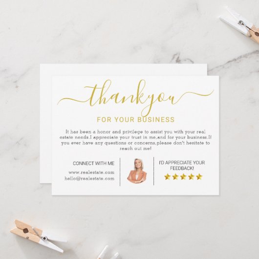 Moderne Huis Verwarming Bedankt Kaarten (Voorkant / Achterkant in situ)