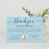 Moderne Huis Verwarming Bedankt Kaarten voor Vastg (Staand voorkant)