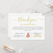 Moderne Huis Verwarmings Dankkaartjes voor Vastgoe Kaart (Voorkant / Achterkant in situ)