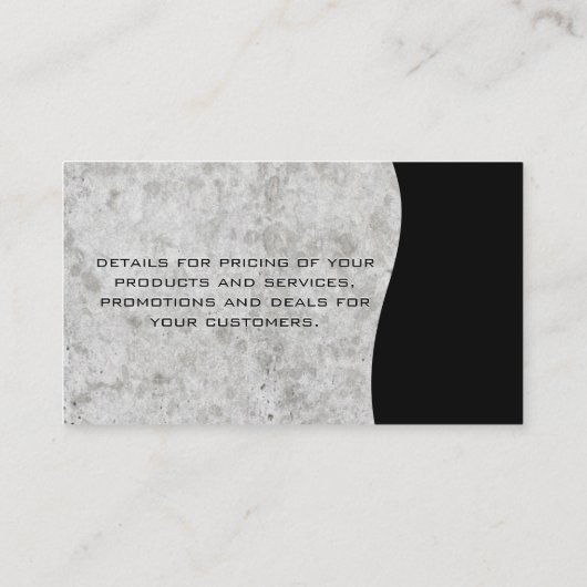 Moderne Huis Visitekaartje (Achterkant)