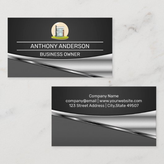 Moderne Huis Visitekaartje (Voorkant / Achterkant)