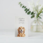 Moderne Huisdier Foto Aangepaste Kat Sitter Hond W Visitekaartje (Staand voorkant)