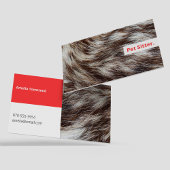 Moderne Huisdier Sitter Hond Walker Grooming Diere Visitekaartje