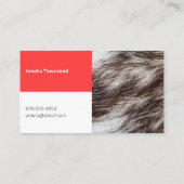 Moderne Huisdier Sitter Hond Walker Grooming Diere Visitekaartje (Achterkant)