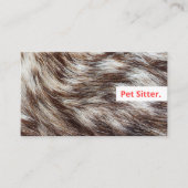 Moderne Huisdier Sitter Hond Walker Grooming Diere Visitekaartje (Voorkant)