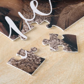 Moderne huisdierfoto elegante script legpuzzel (Zijkant)