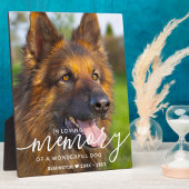 Moderne huisdierherdenking Gepersonaliseerd In lie Fotoplaat