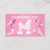 Moderne huisdierverzorger volgende afspraak visitekaartje (Voorkant)