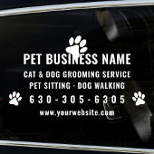 Moderne huisdierverzorging Auto-ruit sticker