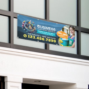Moderne huishoudelijke schoonmaakdienst Huishoudel Spandoek