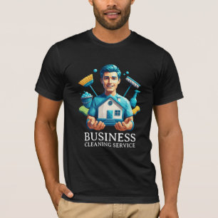 Moderne huishoudelijke schoonmaakdienst Huishoudel T-shirt