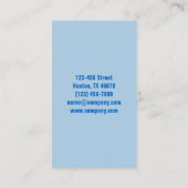 Moderne Huishoudster Maid Service Visitekaartje (Achterkant)