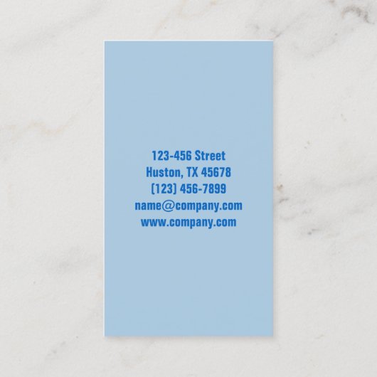 Moderne Huishoudster Maid Service Visitekaartje (Achterkant)