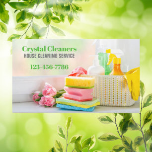 Moderne Huishoudster Maid Services Huishouden Visitekaartje