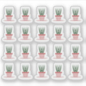Moderne Huisplant Slangenplant Planner Sticker (Voorkant)
