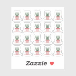 Moderne Huisplant Slangenplant Planner Sticker