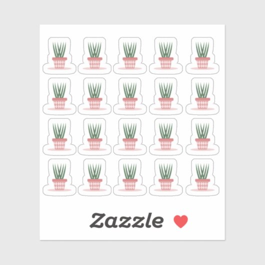 Moderne Huisplant Slangenplant Planner Sticker (Vel)
