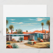 Moderne huizen uit het midden van de eeuw #239 feestdagenkaart (Voorkant / Achterkant)