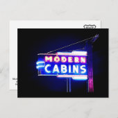 Moderne hutten-Rt. 66 Neon Park, St. Robert, MO Feestdagenkaart (Voorkant / Achterkant)