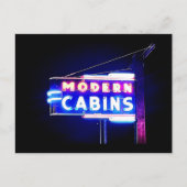 Moderne hutten-Rt. 66 Neon Park, St. Robert, MO Feestdagenkaart (Voorkant)