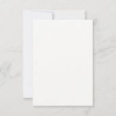 Moderne Huwelijks RSVP Zonder Menu Opties Kaart (Achterkant)