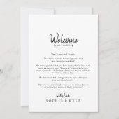 Moderne huwelijks-welkomstbrief (Voorkant)