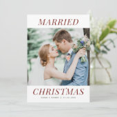 moderne huwelijksaankondiging kaart (Staand voorkant)