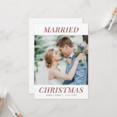 moderne huwelijksaankondiging kaart (Voorkant / Achterkant in situ)