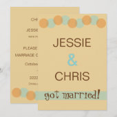 Moderne Huwelijksaankondiging Uitnodiging (Voorkant / Achterkant)