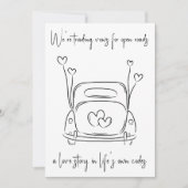 moderne huwelijksaankondigingen voor weglopers kaart (Voorkant)