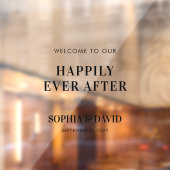 Moderne huwelijksbegroetings-spiegel sticker tekst (Vel 2)