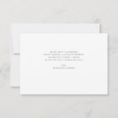 moderne huwelijksbrief met lettering bedankkaart (Achterkant)