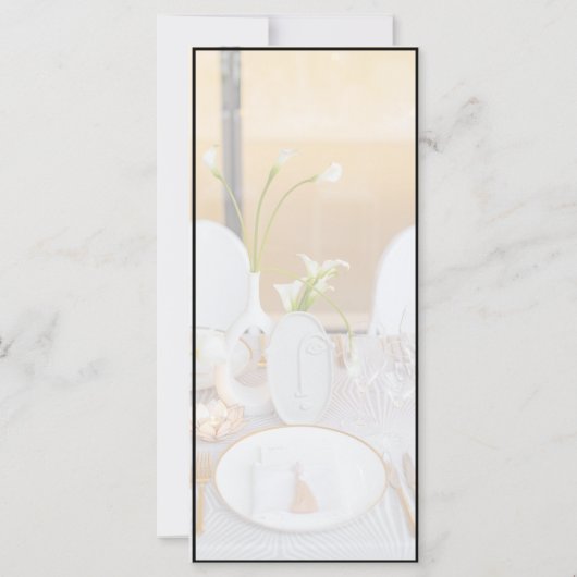 moderne huwelijksdiner uitnodiging (Achterkant)