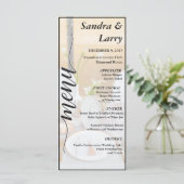 moderne huwelijksdiner uitnodiging (Staand voorkant)