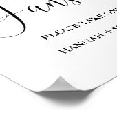 Moderne Huwelijksfan voor onze nummer één fans Sig Poster (Hoek)