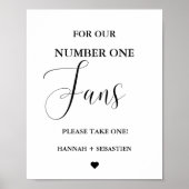 Moderne Huwelijksfan voor onze nummer één fans Sig Poster (Voorkant)